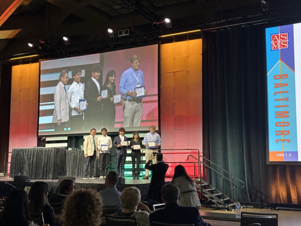 Alex receiving undergraduate awards