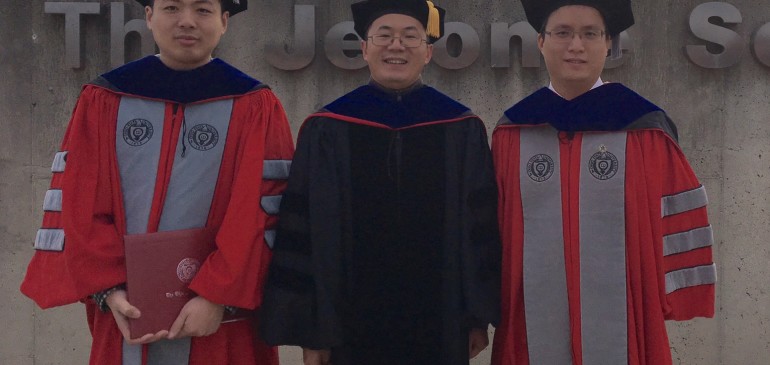 Mingzhe and Zhongjie’s commencement, let’s congratulate their graduation and starting their new journeys!