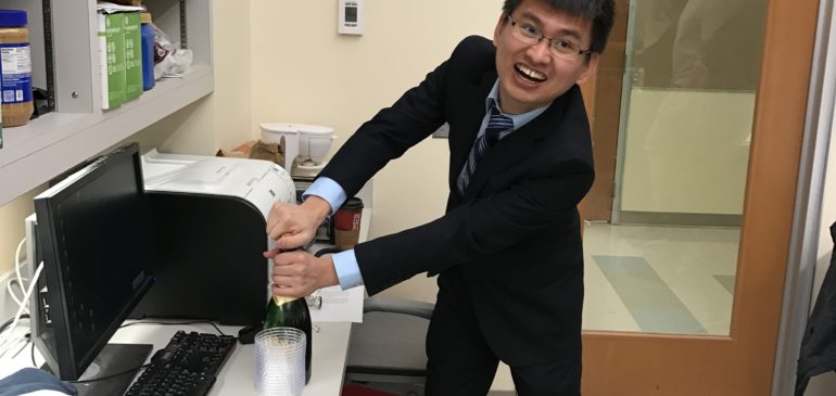Tom and Mingfu completed their PhD thesis defense! Two more doctors from our group.